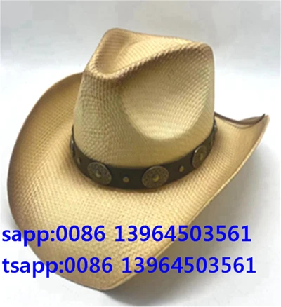 Stråhatt Western Menn Dame Sommer Cap