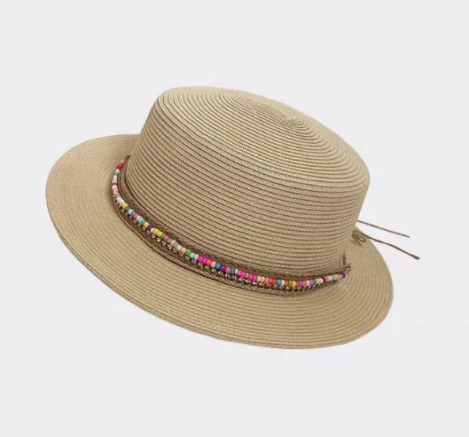 Bred rand solhatt for kvinner