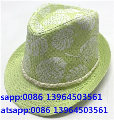 Grønn cowboyhatt med maleri