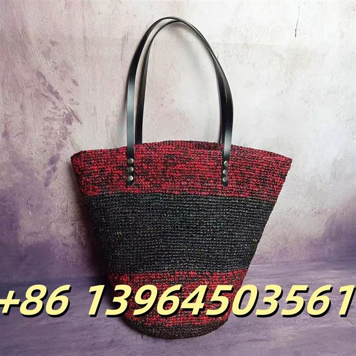 Raffia skulderstrand sommerveske