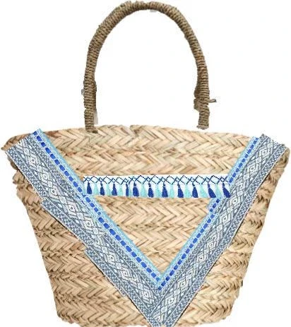 Designet mote halmkvinner shopper vesker