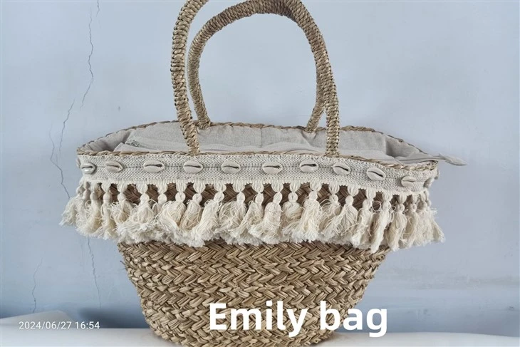 Designet kvinner raffia vesker