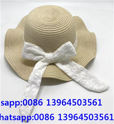Lady Straw Bowknot strandhatt
