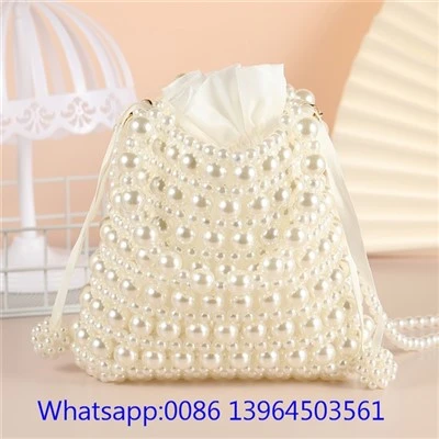 Faux Pearl håndveske for kvinner