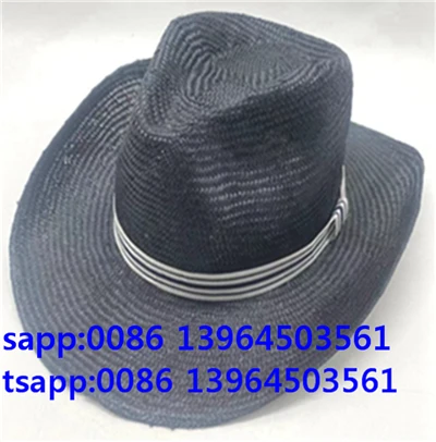 Svart Fedora Cap Outdoor Panama Hat For Men