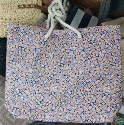 Blomstermønster Big Beach Tote Women Bag