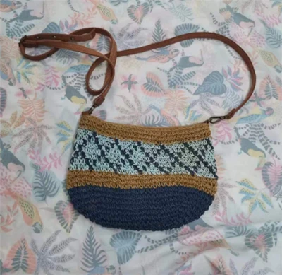 Papir Hekle Crossbody Dame Bag